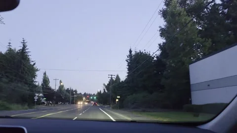 2 May 2024 Seattle, Washington - Driving Interstate Freeway Mountain Street Stock Footage 339222980