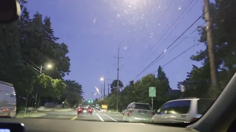 2 May 2024 Seattle, Washington - Driving Interstate Freeway Mountain Street Stock Footage 339223225