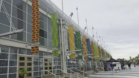 2 May 2026 Long Beach, California - Walking Comic Con Convention Stock Footage 345085201