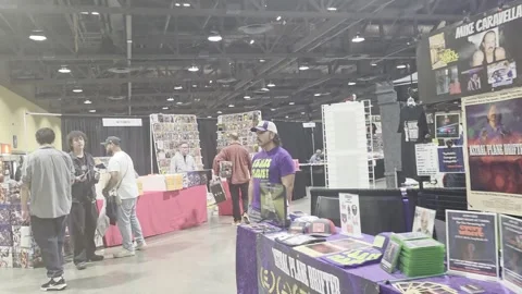 2 May 2026 Long Beach, California - Walking Comic Con Convention Stock Footage 345085218