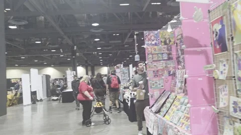 2 May 2026 Long Beach, California - Walking Comic Con Convention Stock Footage 345085394