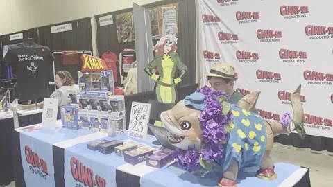 2 May 2026 Long Beach, California - Walking Comic Con Convention Stock Footage 345086898