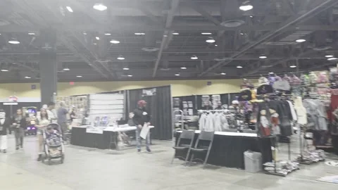 2 May 2026 Long Beach, California - Walking Comic Con Convention Stock Footage 345086901
