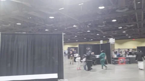 2 May 2026 Long Beach, California - Walking Comic Con Convention Stock Footage 345086902
