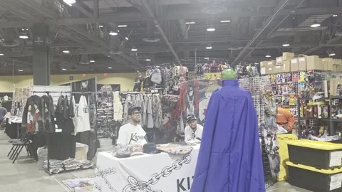 2 May 2026 Long Beach, California - Walking Comic Con Convention Stock Footage 345086995