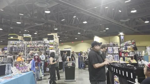 2 May 2026 Long Beach, California - Walking Comic Con Convention Stock Footage 345087003