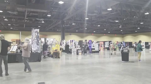 2 May 2026 Long Beach, California - Walking Comic Con Convention Stock Footage 345087032