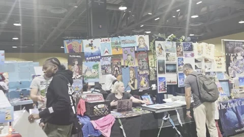 2 May 2026 Long Beach, California - Walking Comic Con Convention Stock Footage 345087073