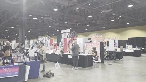 2 May 2026 Long Beach, California - Walking Comic Con Convention Stock Footage 345087106
