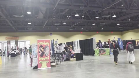 2 May 2026 Long Beach, California - Walking Comic Con Convention Stock Footage 345087412