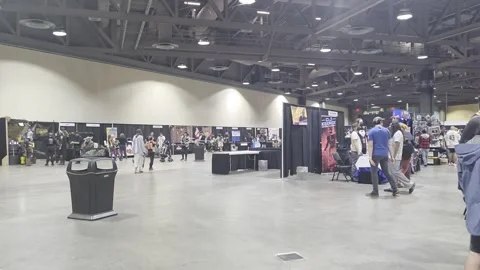 2 May 2026 Long Beach, California - Walking Comic Con Convention Stock Footage 345087427