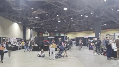 2 May 2026 Long Beach, California - Walking Comic Con Convention Stock Footage 345087498