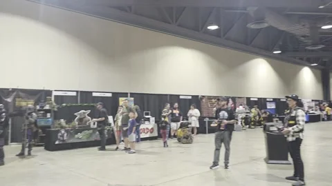 2 May 2026 Long Beach, California - Walking Comic Con Convention Stock Footage 345087500