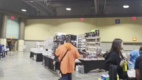 2 May 2026 Long Beach, California - Walking Comic Con Convention Stock Footage 345087530