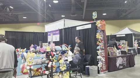 2 May 2026 Long Beach, California - Walking Comic Con Convention Stock Footage 345087531