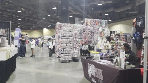 2 May 2026 Long Beach, California - Walking Comic Con Convention Stock Footage 345087559