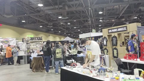 2 May 2026 Long Beach, California - Walking Comic Con Convention Stock Footage 345087626