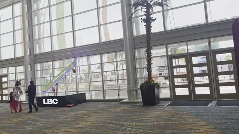 2 May 2026 Long Beach, California - Walking Comic Con Convention Stock Footage 345087640