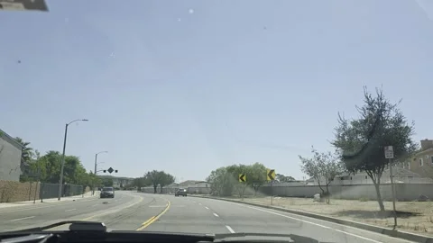 2 May 2026 Long Beach, California - Driving Interstate Freeway Mountain Street Stock Footage 345179209