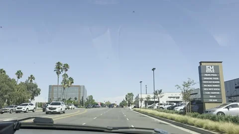 2 May 2026 Long Beach, California - Driving Interstate Freeway Mountain Street Stock Footage 345179401
