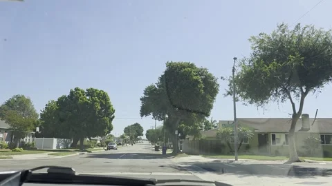 2 May 2026 Long Beach, California - Driving Interstate Freeway Mountain Street Stock Footage 345179555