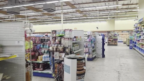 2 May 2026 Long Beach, California - Walking Ralphs Grocery Supermarket Store Stock Footage 345536562