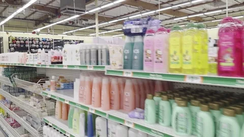 2 May 2026 Long Beach, California - Walking Ralphs Grocery Supermarket Store Stock Footage 345536584