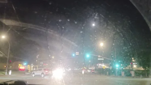 2 May 2026 Long Beach, California - Driving Interstate Freeway Mountain Street Stock Footage 345536650