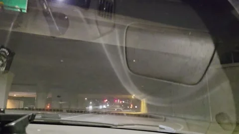 2 May 2026 Long Beach, California - Driving Interstate Freeway Mountain Street Stock Footage 345537635
