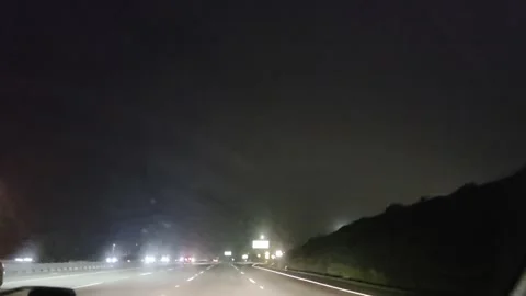 2 May 2026 Long Beach, California - Driving Interstate Freeway Mountain Street Stock Footage 345540410