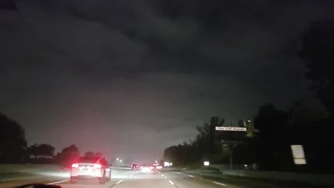 2 May 2026 Long Beach, California - Driving Interstate Freeway Mountain Street Stock Footage 345540495