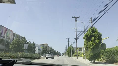 2 May 2026 Long Beach, California - Driving Interstate Freeway Mountain Street 스톡 동영상 345668077