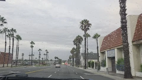 2 May 2026 Long Beach, California - Driving Interstate Freeway Mountain Street Stock Footage 345681544