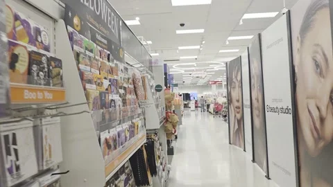 2 May 2026 Long Beach, California - Walking Inside of Target Product Retailer Stock Footage 345681636