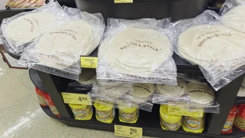 2 May 2026 Long Beach, California - Walking Inside of Grocery Store Food Stock Footage 345684828