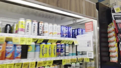 2 May 2026 Long Beach, California - Walking Inside of Grocery Store Food Stock Footage 345684829