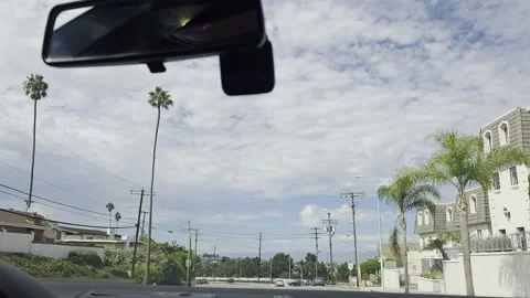 2 May 2026 Long Beach, California - Driving Interstate Freeway Mountain Street Stock Footage 345684914