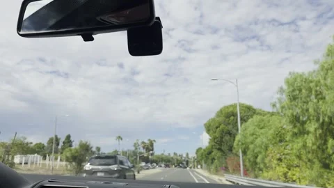 2 May 2026 Long Beach, California - Driving Interstate Freeway Mountain Street Stock Footage 345684941
