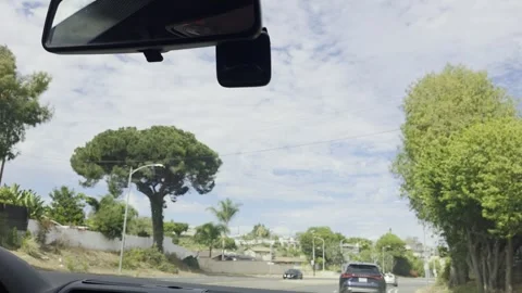 2 May 2026 Long Beach, California - Driving Interstate Freeway Mountain Street Stock Footage 345684963