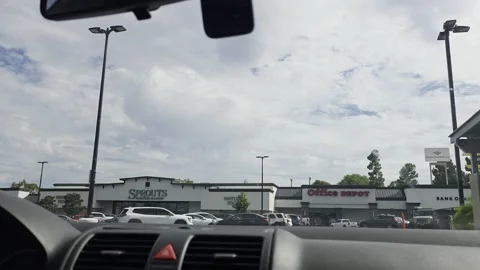 2 May 2026 Long Beach, California - Driving Interstate Freeway Mountain Street Stock Footage 345686120