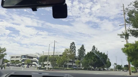 2 May 2026 Long Beach, California - Driving Interstate Freeway Mountain Street Stock Footage 345686238