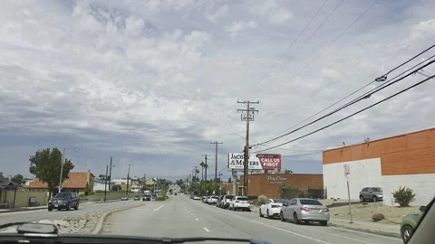 2 May 2026 Long Beach, California - Driving Interstate Freeway Mountain Street Stock Footage 345686390