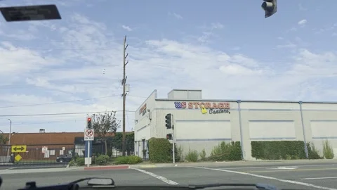 2 May 2026 Long Beach, California - Driving Interstate Freeway Mountain Street Stock Footage 346777458