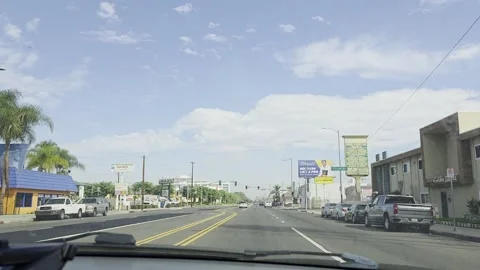 2 May 2026 Long Beach, California - Driving Interstate Freeway Mountain Street Stock Footage 346777537