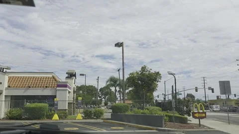 2 May 2026 Long Beach, California - Driving Interstate Freeway Mountain Street Stock Footage 346777710