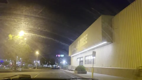 2 May 2026 Long Beach, California - Driving Interstate Freeway Night Street Stock Footage 347093614
