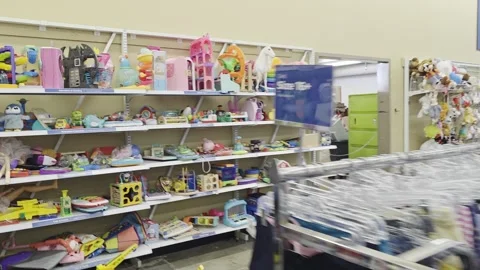 2 May 2026 Long Beach, California - Walking Inside of Savers Thrift Store Stock Footage 347093724