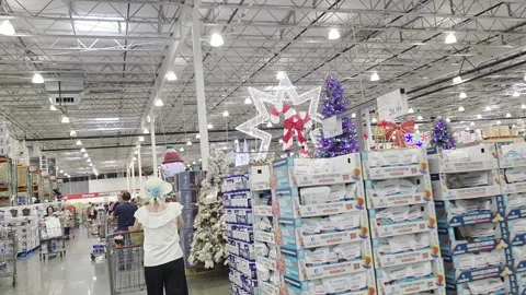 2 May 2026 Long Beach, California - Walking Costco Product Retailer Stock Footage 347095516