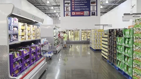 2 May 2026 Long Beach, California - Walking Costco Product Retailer Stock Footage 347095522