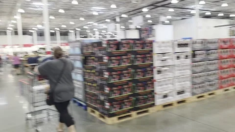 2 May 2026 Long Beach, California - Walking Costco Product Retailer Stock Footage 347095523